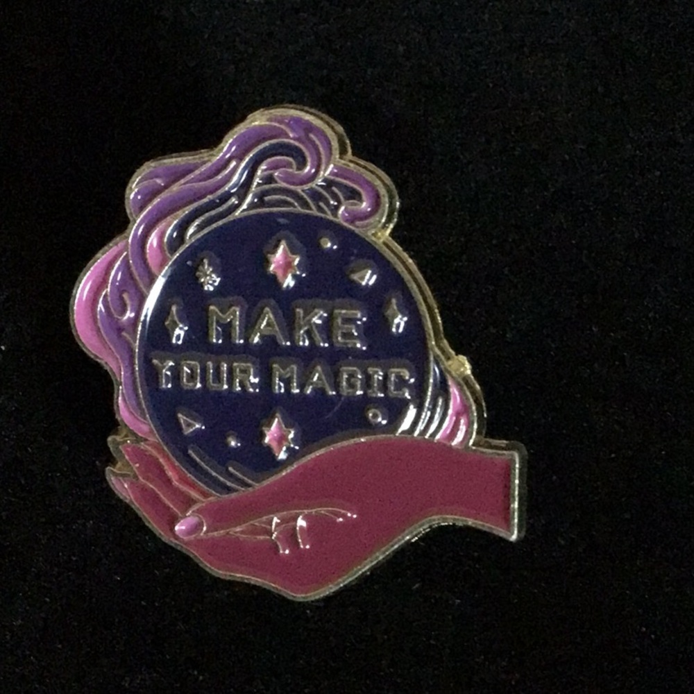 Make Your Magic Crystal Ball Enamel Pin New